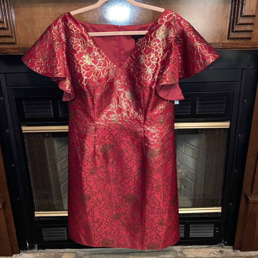 Red Gold Trina Turk Dress